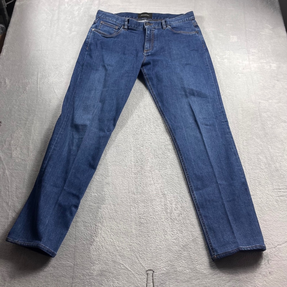 Ermenegildo Zegna Stretch Cotton Denim Jeans Blue Style 6 UTI78 JS01 Size 34